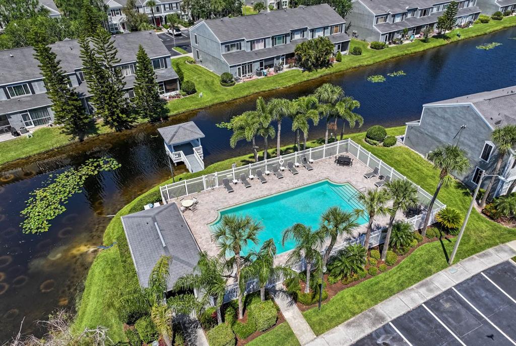 273 Countryside Key Boulevard Oldsmar, FL 34677 - Photo 4 of 32 an aerial view of a house with a garden