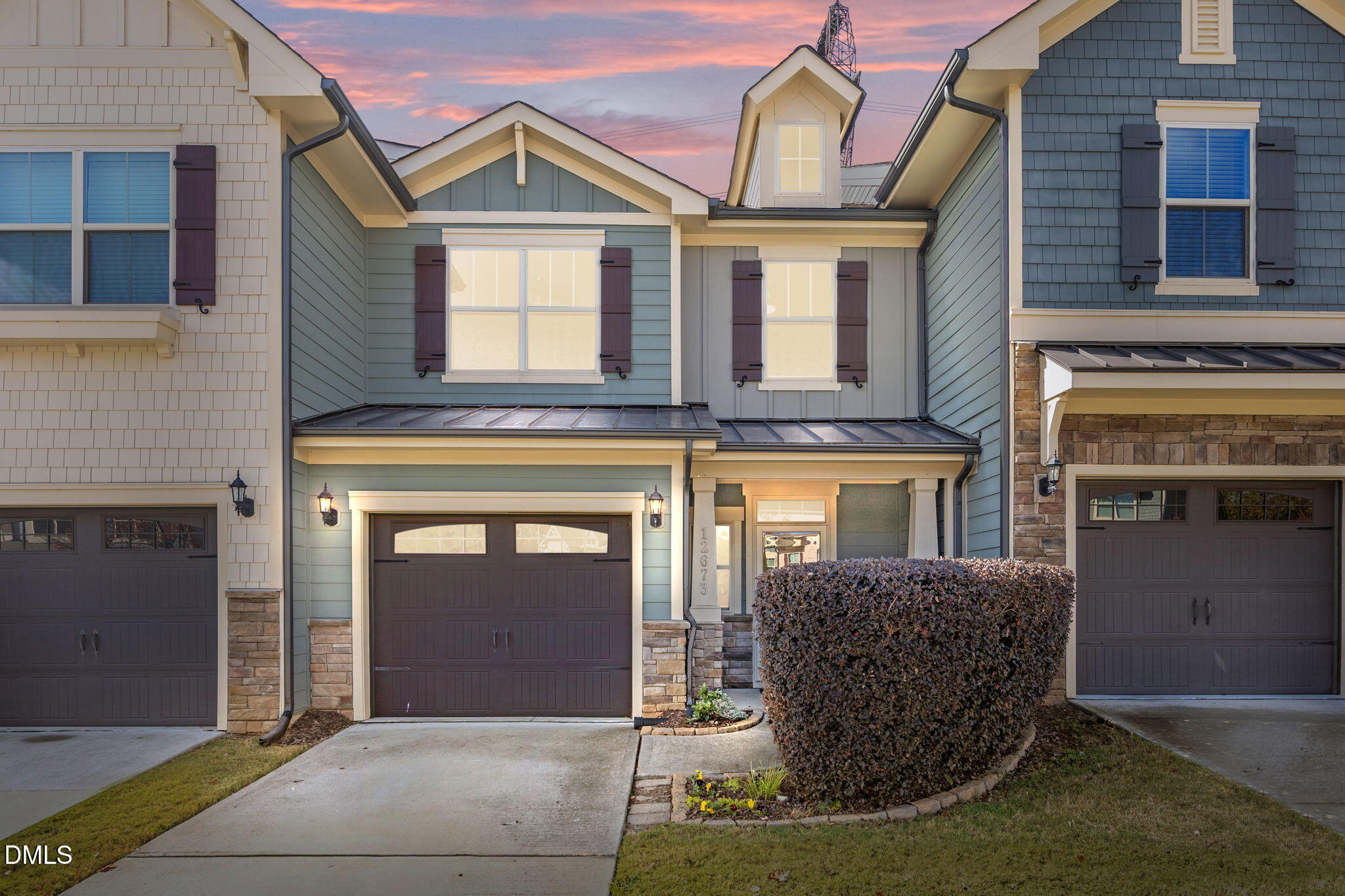a front view of a house