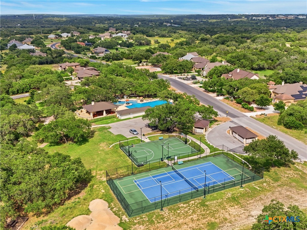 5913 Verden Ridge New Braunfels, TX 78132 - Photo 45 of 48 an aerial view of residential houses with outdoor space