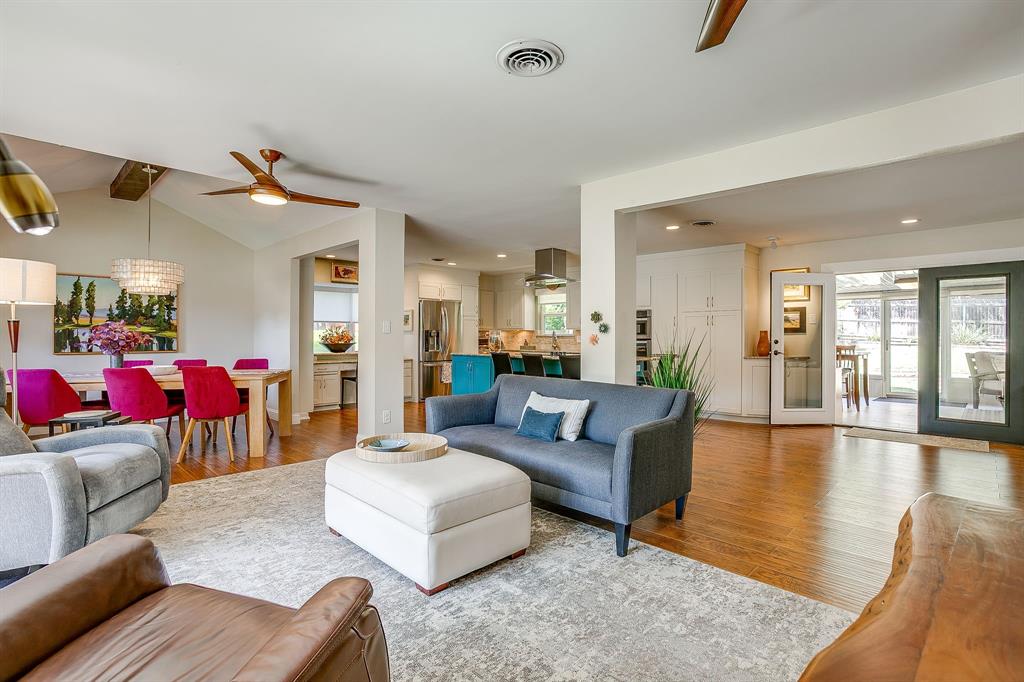 1816 Granada Road Fort Worth, TX 76116 - Photo 17 of 40 a living room with furniture and wooden floor