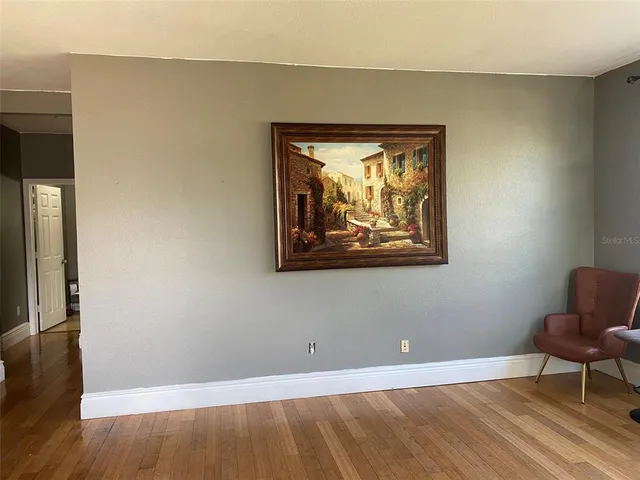a view of wooden floor in a room