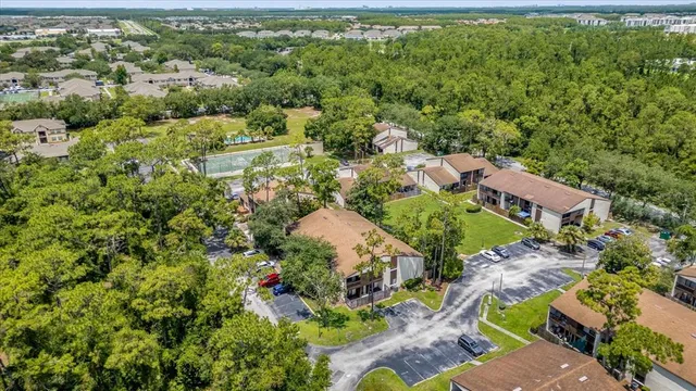 an aerial view of multiple house