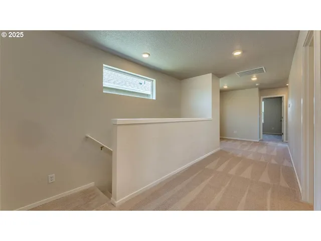 a open space with a window