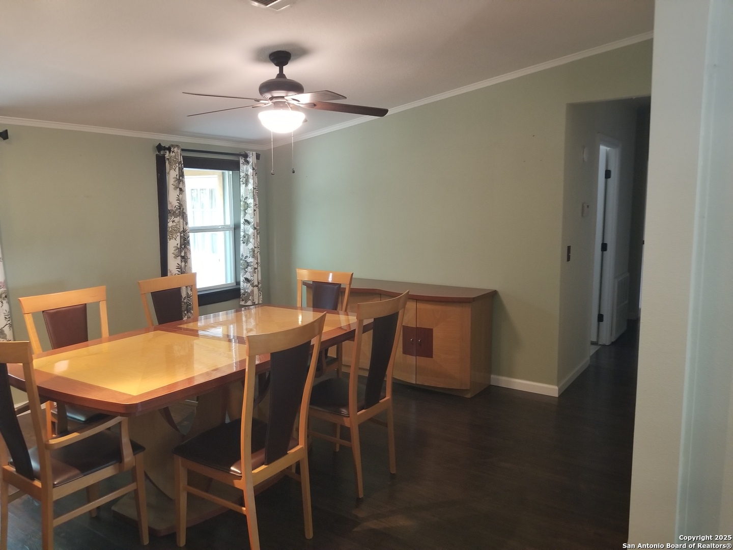 177 Laurel Ridge Drive Lakehills, TX 78063 - Photo 35 of 51 a view of a dining room with furniture and window
