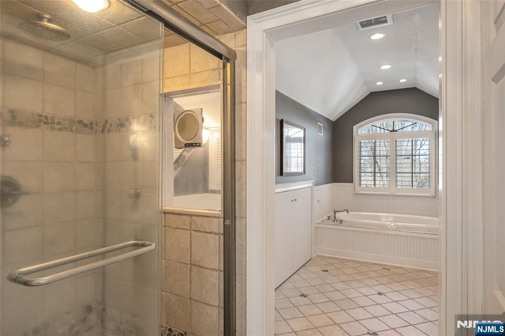 8 White Pine Road Upper Saddle River, NJ 07458 - Photo 41 of 50 a bathroom with a bathtub a shower and a sink