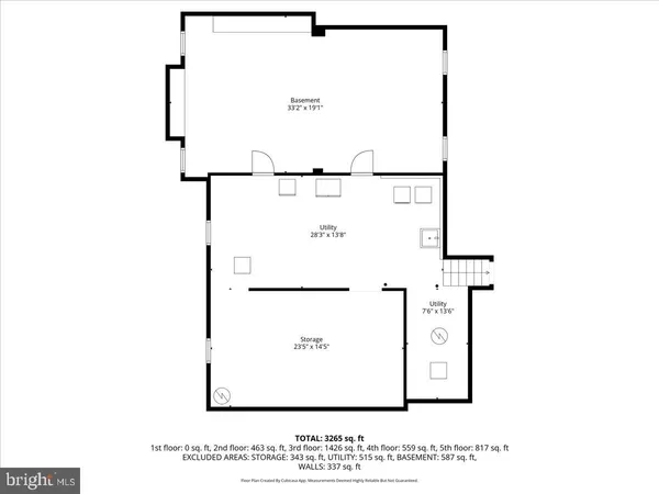 a black and white photo of a floor plan