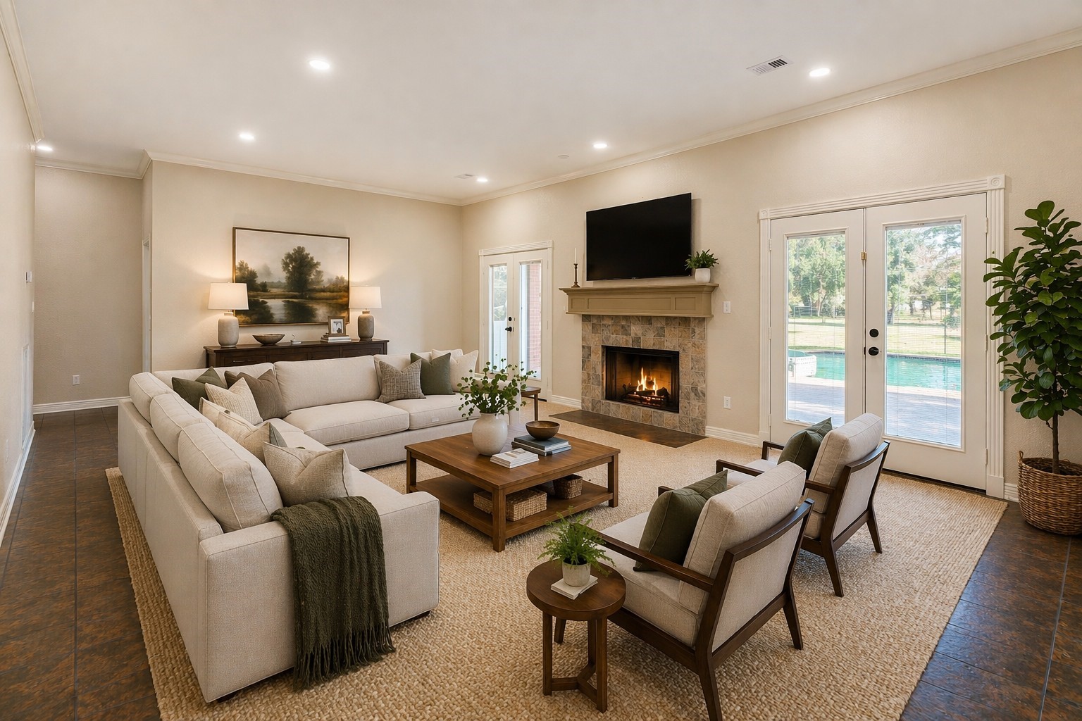 310 County Road 47 Angleton, TX 77515 - Photo 21 of 49 Living room with furniture added