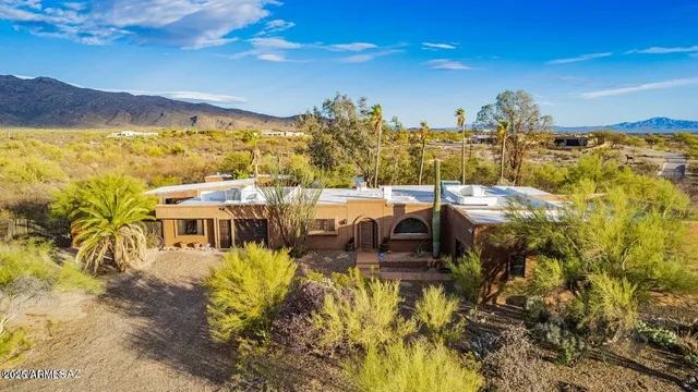 a view of a lake with a mountain