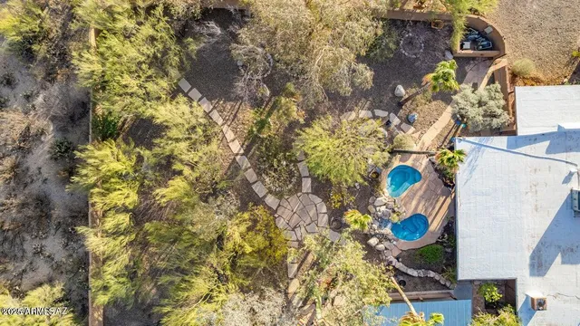 a view of outdoor space and garden