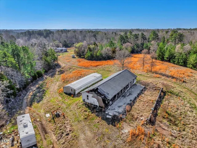 a view of a yard with an outdoor space