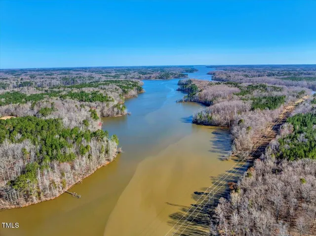 a view of an ocean with beach