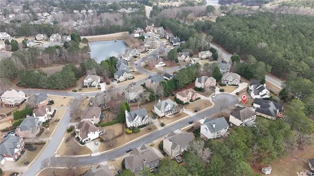 an aerial view of a city