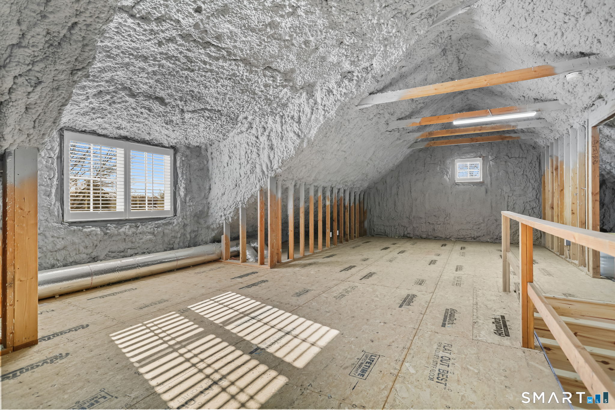 218 Lower Farm Road Fairfield, CT 06824 - Photo 38 of 40 14' x 41' unfinished third floor. Could be finished as living space.