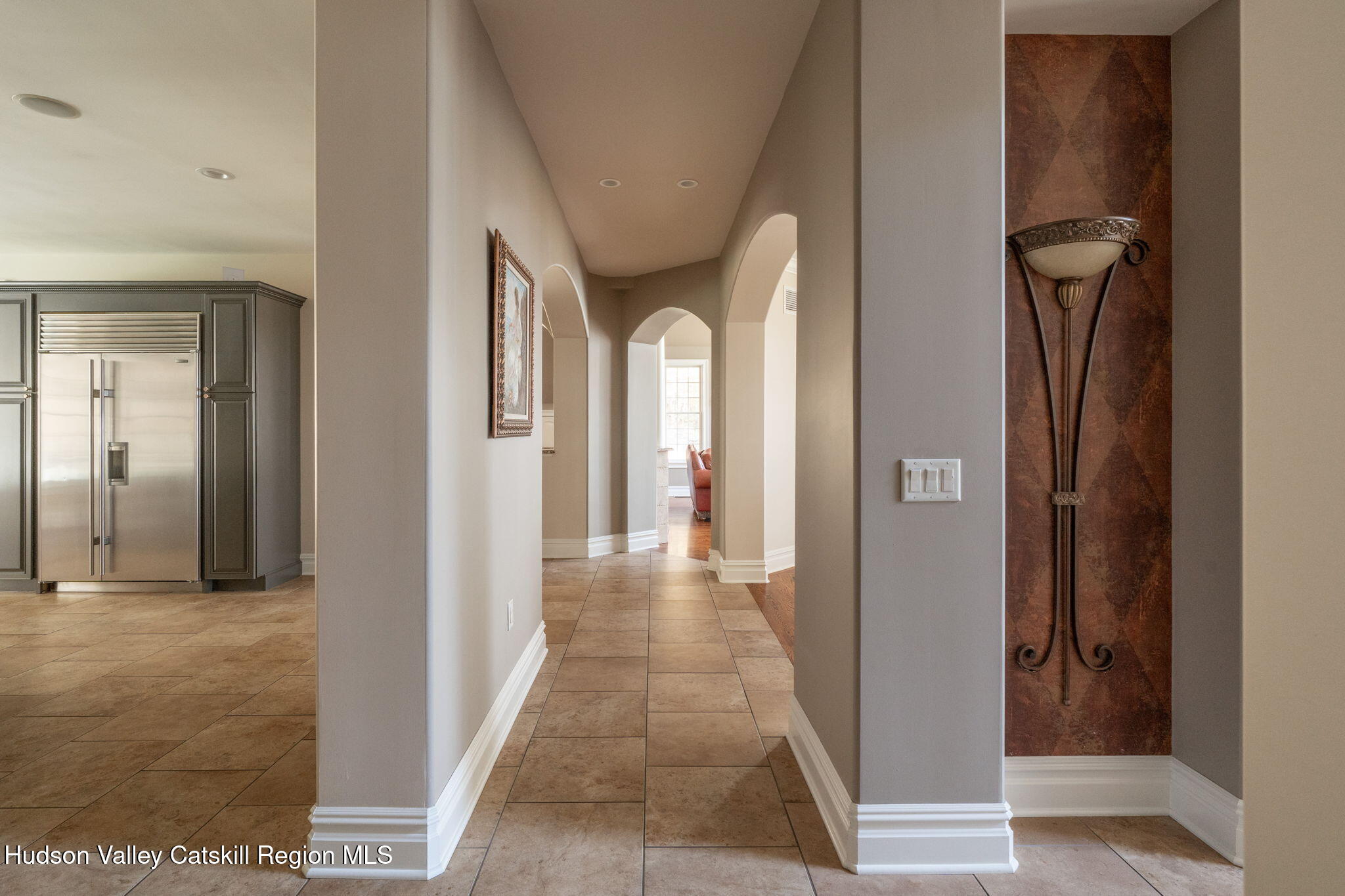 46 Idlewild Road Marlboro, NY 12542 - Photo 13 of 31 a view of a hallway with wooden floor and a living room
