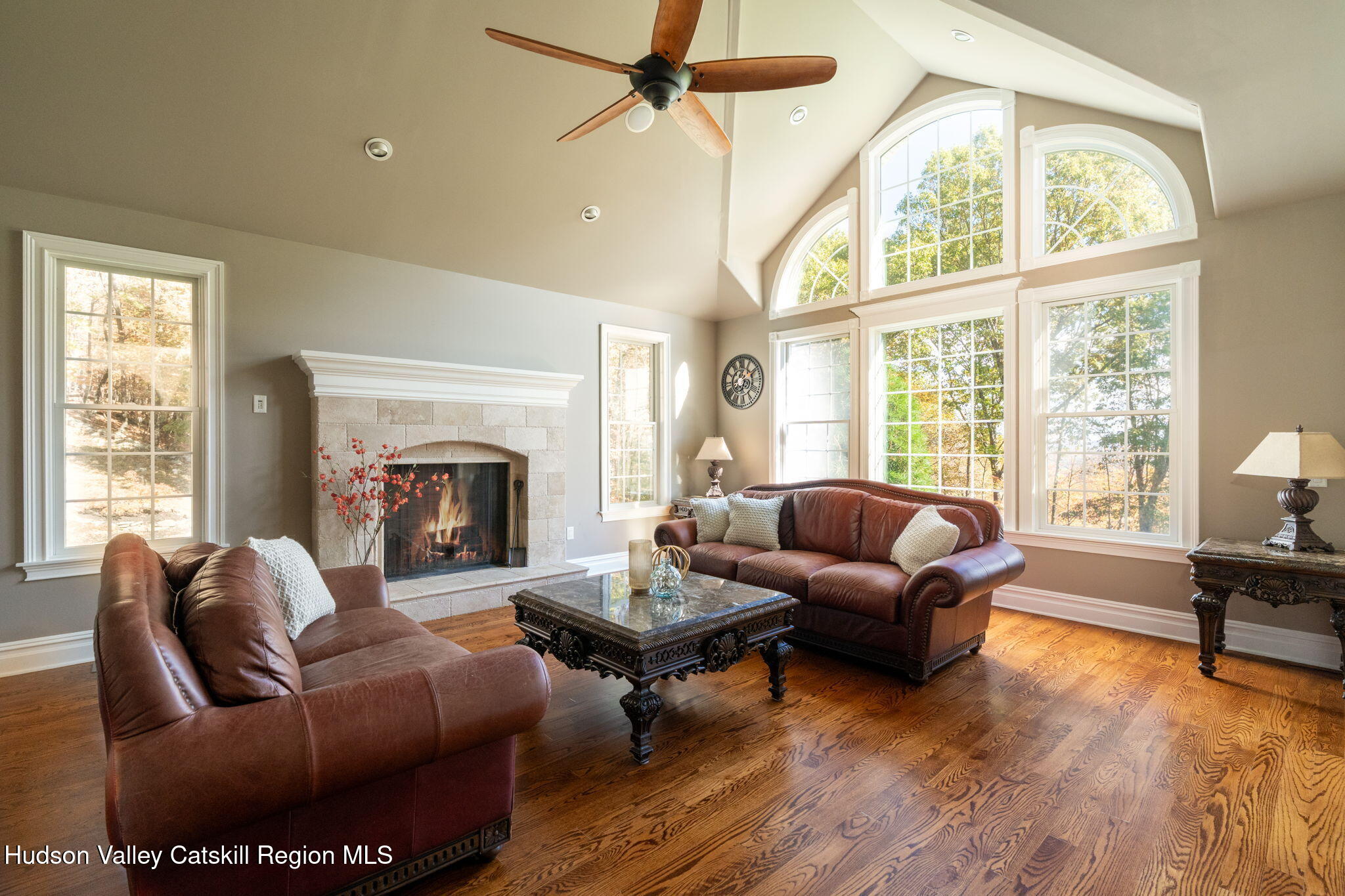 46 Idlewild Road Marlboro, NY 12542 - Photo 7 of 31 a living room with furniture and a fireplace
