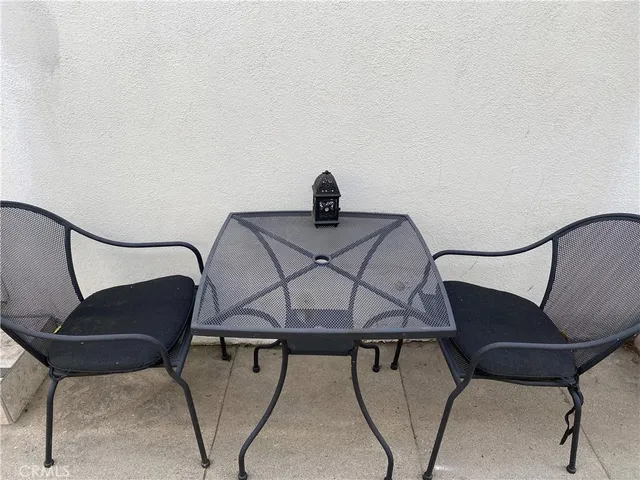 a view of a staircase with mirror