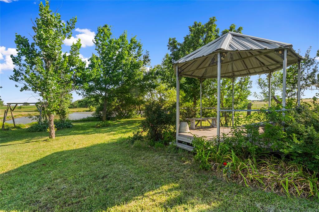 590 County Road 385 Valley View, TX 76272 - Photo 27 of 37 Gazebo at pond