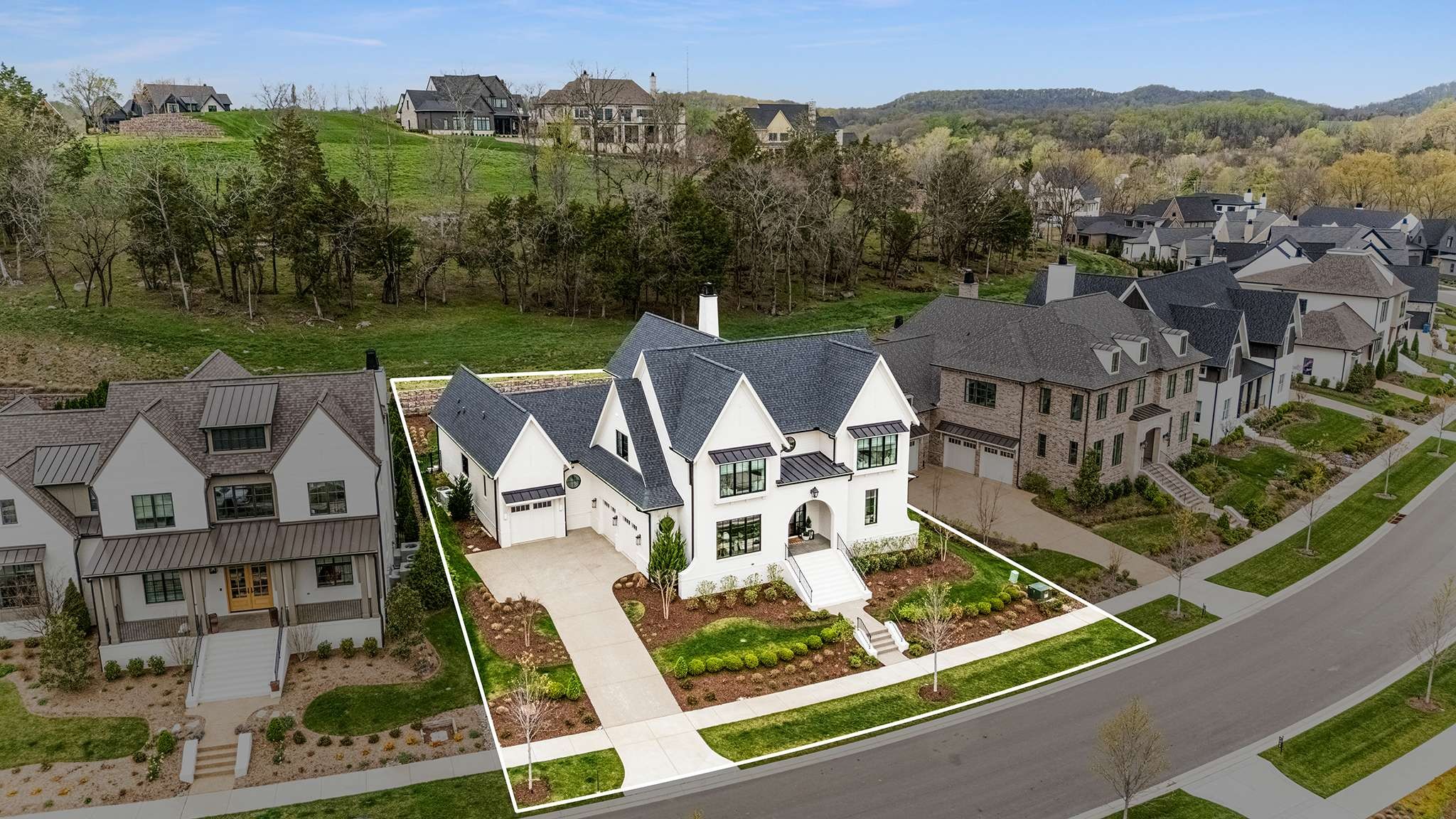 9021 Passiflora College Grove, TN 37046 - Photo 84 of 84 an aerial view of multiple houses with a big yard