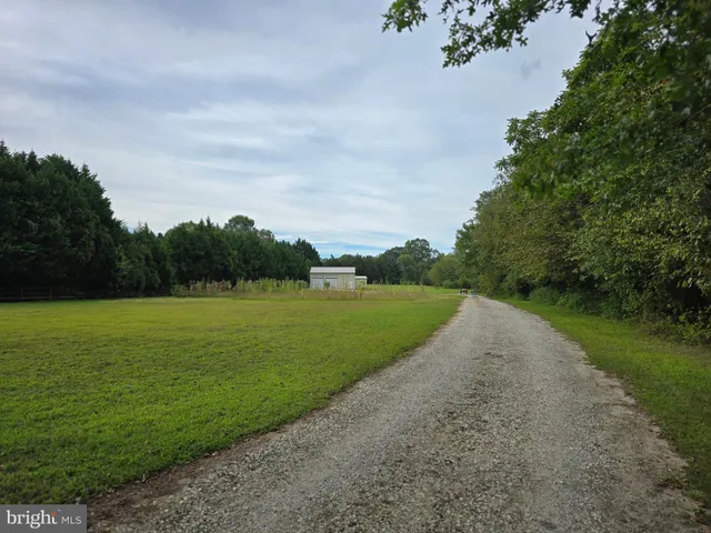 a view of a golf course with a garden