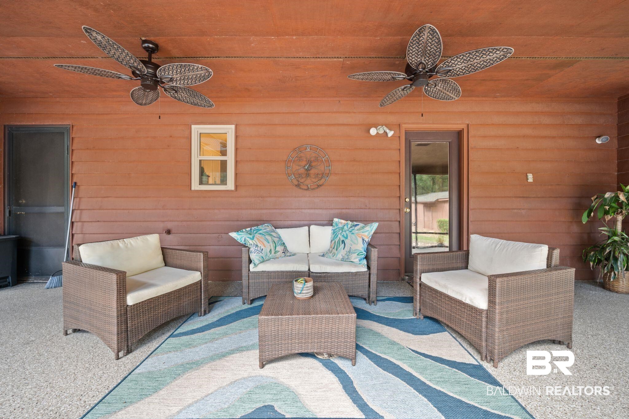 4566 McCrary Road, Unit A Semmes, AL 36575 - Photo 22 of 28 View of patio with an outdoor living space and ceiling fan