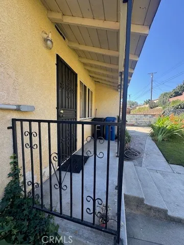 a view of outdoor space with seating area