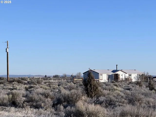 a view of a dry yard