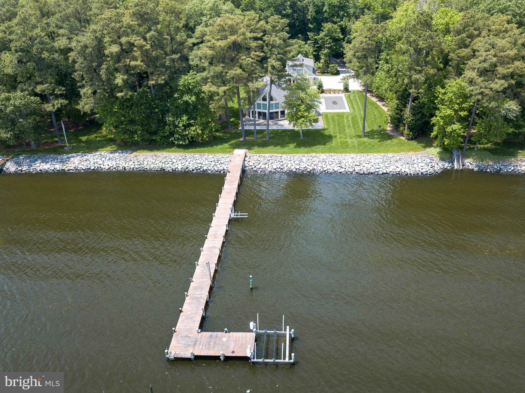 1439 Chancellor Point Road Trappe, MD 21673 - Photo 2 of 47 Aerial of the Pier