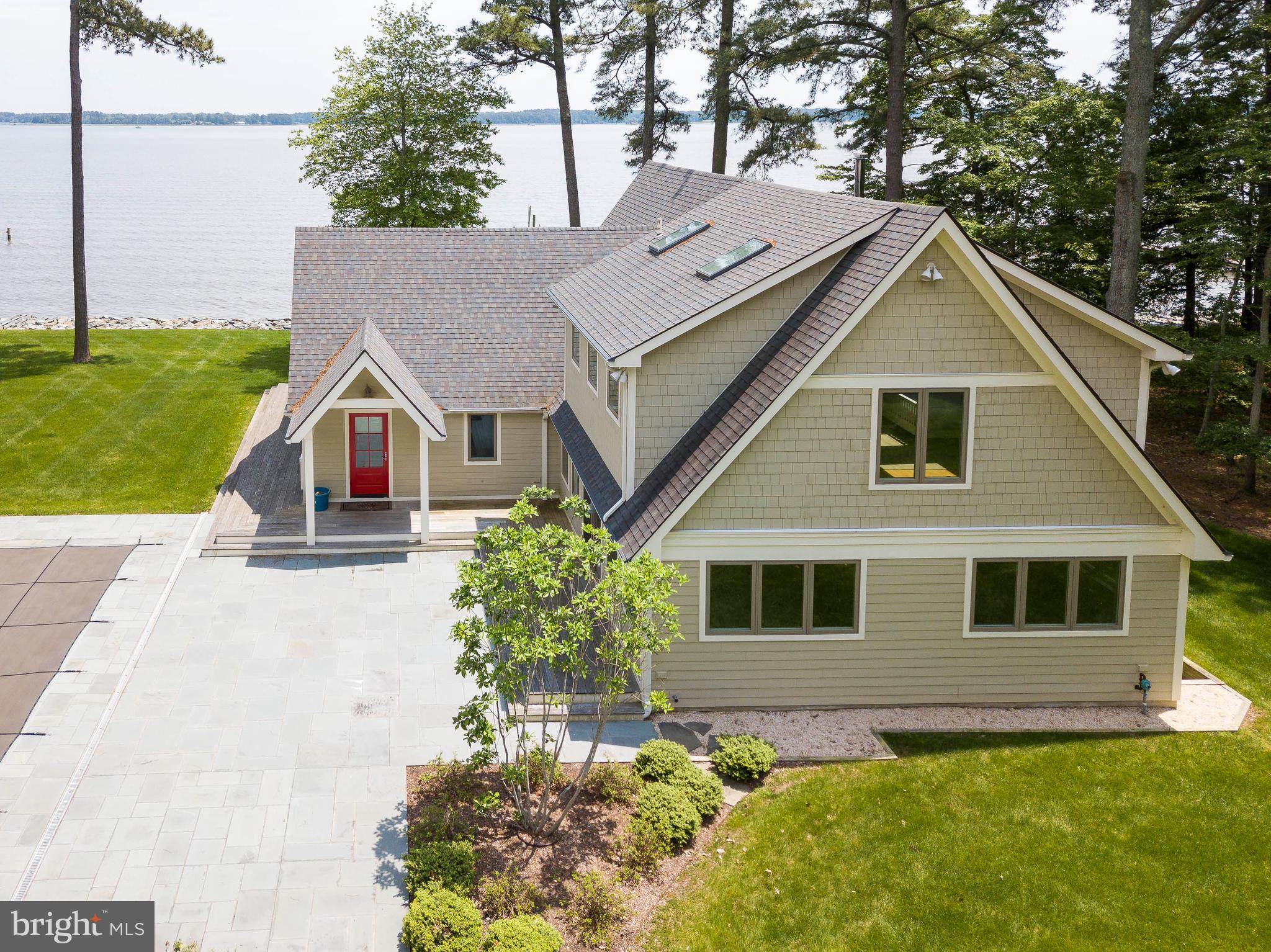1439 Chancellor Point Road Trappe, MD 21673 - Photo 14 of 47 Aerial of the patio