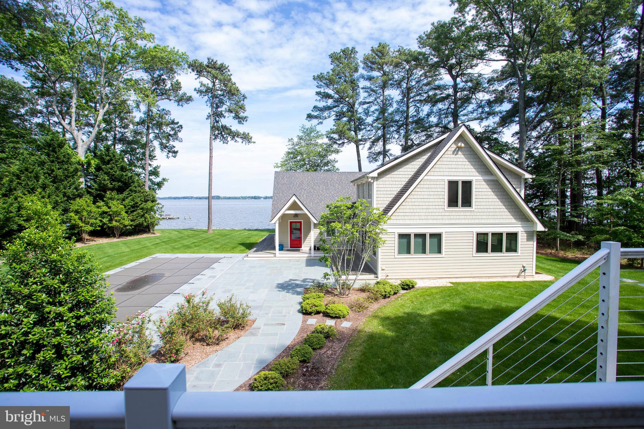 1439 Chancellor Point Road Trappe, MD 21673 - Photo 18 of 47 Balcony view over the pool looking towards River
