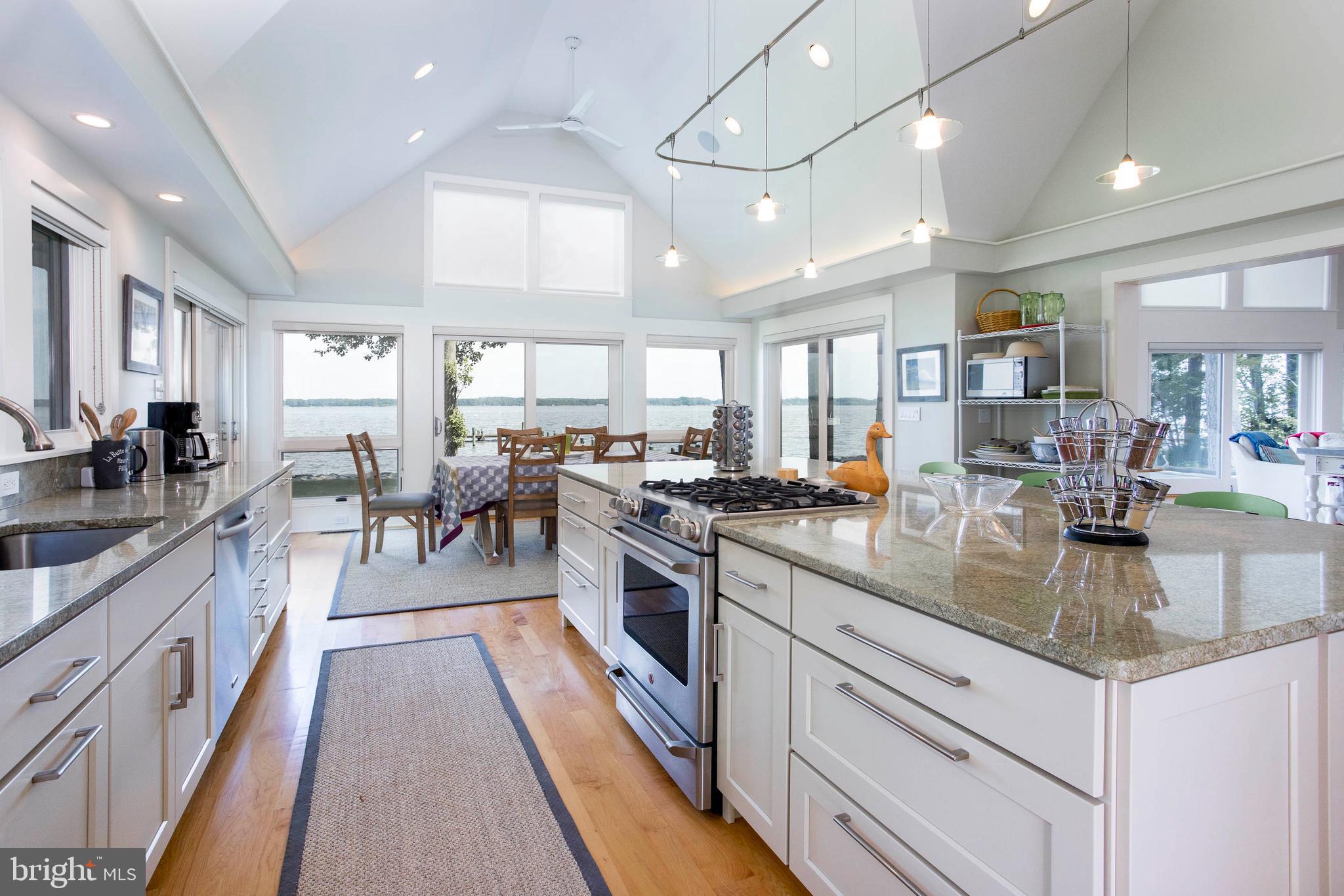 1439 Chancellor Point Road Trappe, MD 21673 - Photo 26 of 47 Kitchen w/view of the River
