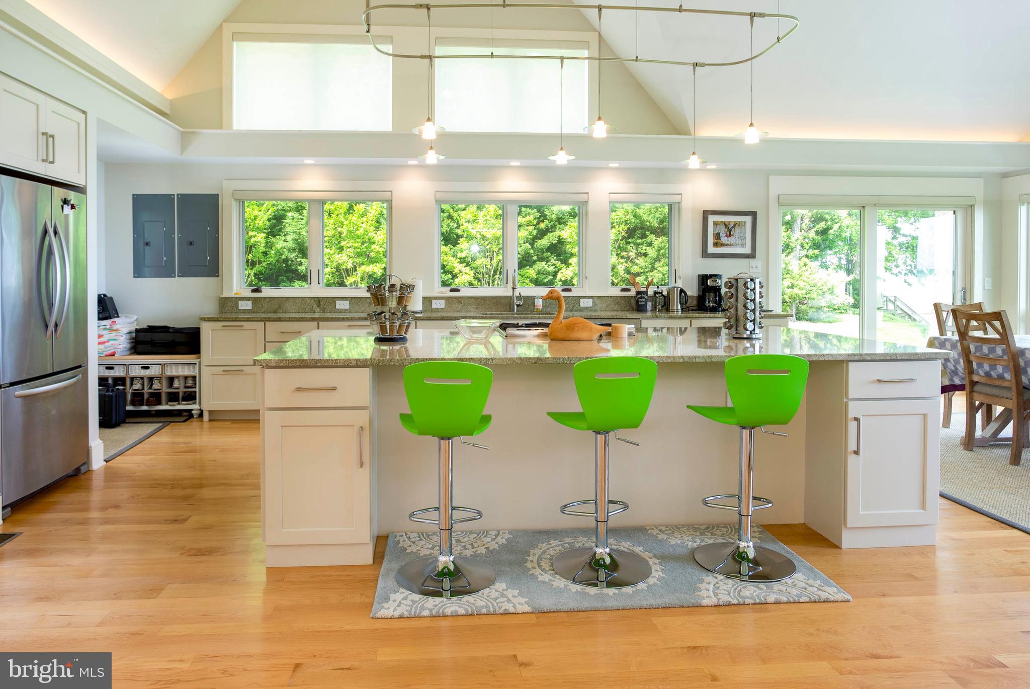 1439 Chancellor Point Road Trappe, MD 21673 - Photo 29 of 47 Kitchen Island with view of the River