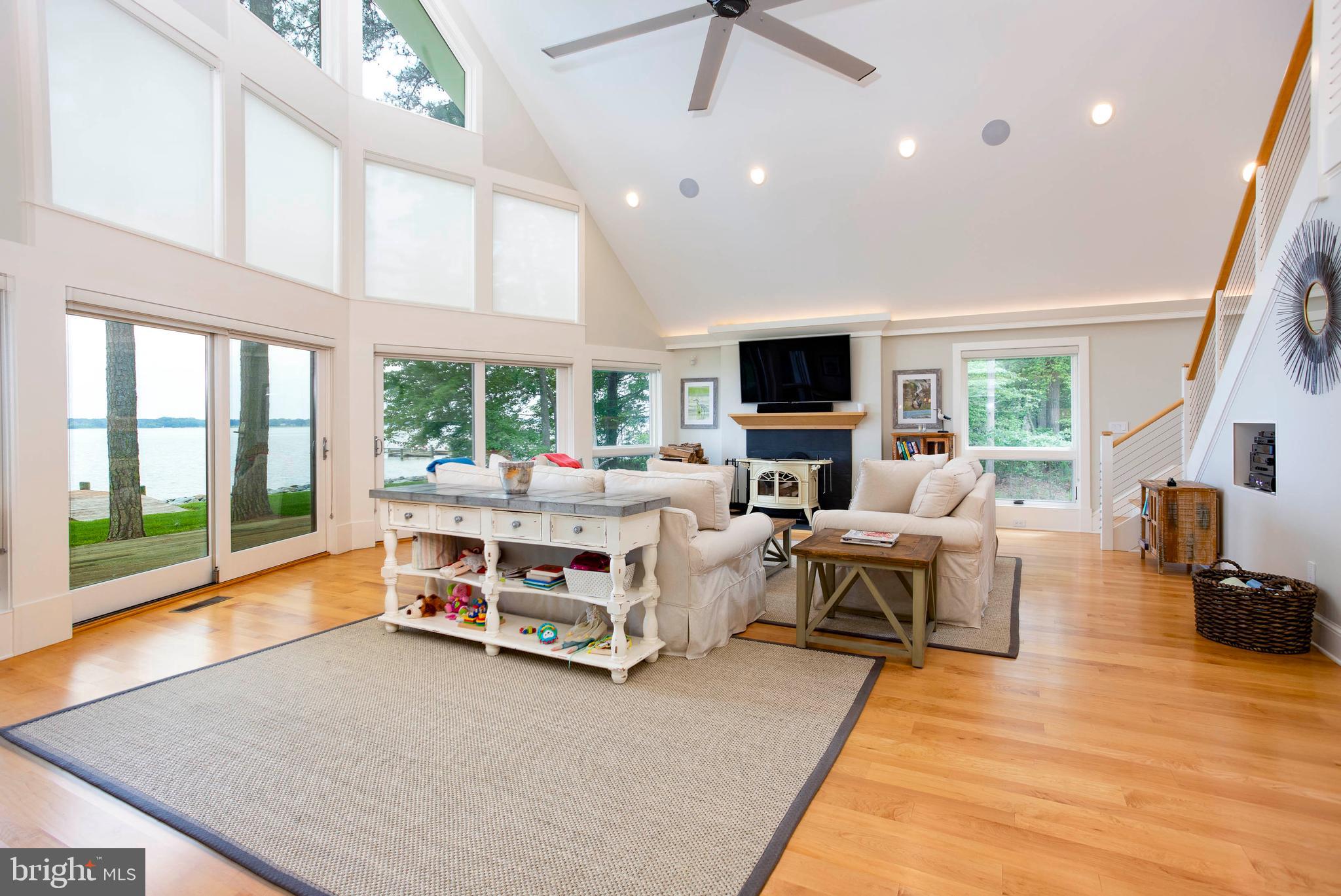 1439 Chancellor Point Road Trappe, MD 21673 - Photo 30 of 47 Great room w/views of the River