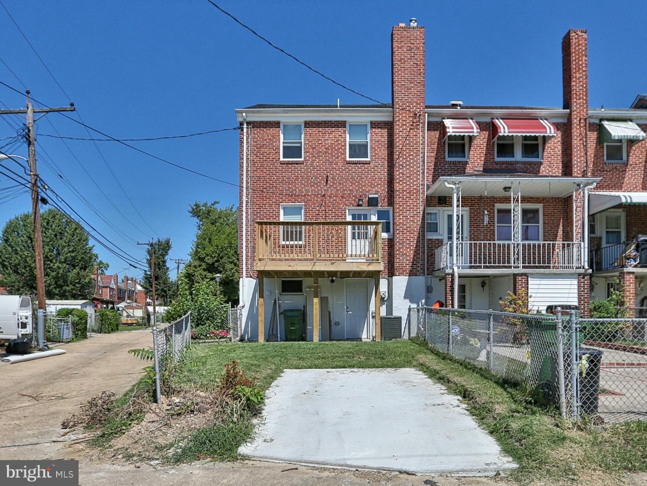 1201 Gleneagle Road Baltimore, MD 21239 - Photo 27 of 30 Rear Yard Plus Private Parking Pad!