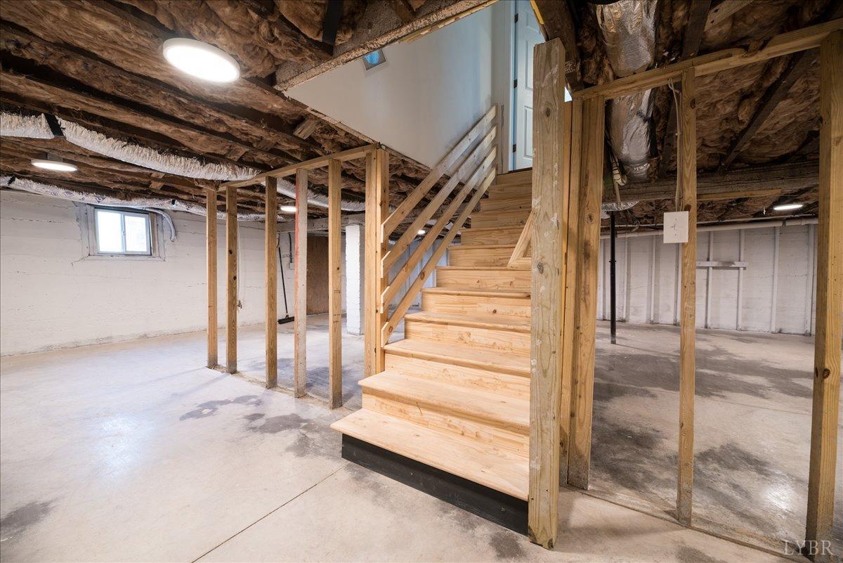 132 Spring Street Madison Heights, VA 24572 - Photo 41 of 63 a view of staircase with white walls