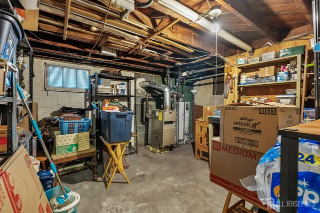 a view of storage and utility room