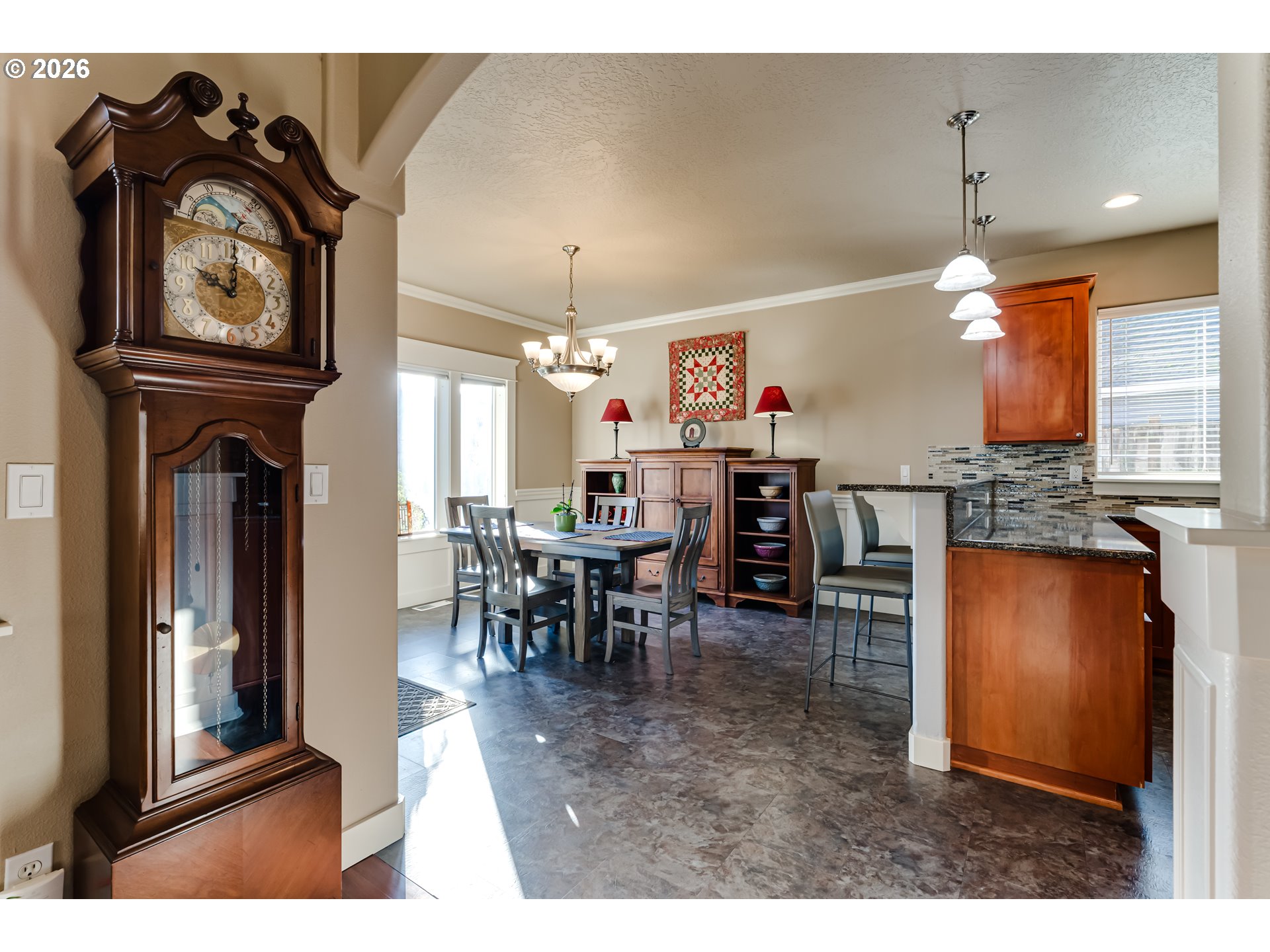90 Daniel Drive Eugene, OR 97404 - Photo 11 of 48 a view of a dining room with furniture window and outside view