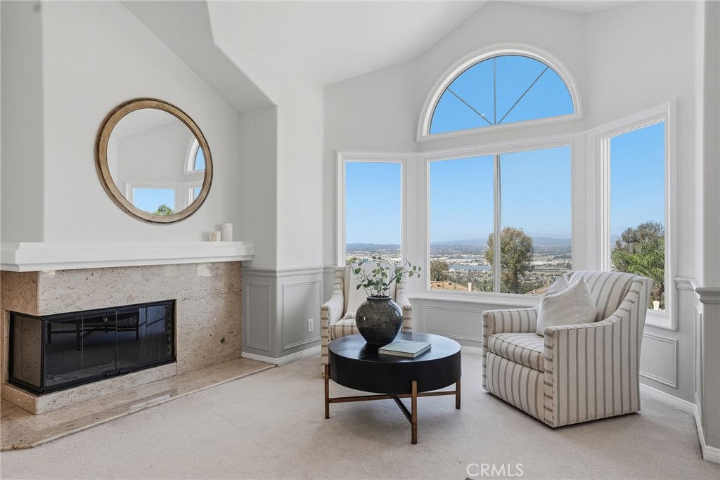 2796 North Meredith Street Orange, CA 92867 - Photo 34 of 55 Main bedroom with big views , cathedral ceilings and fireplace
