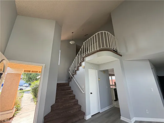 a view of entryway with a front door