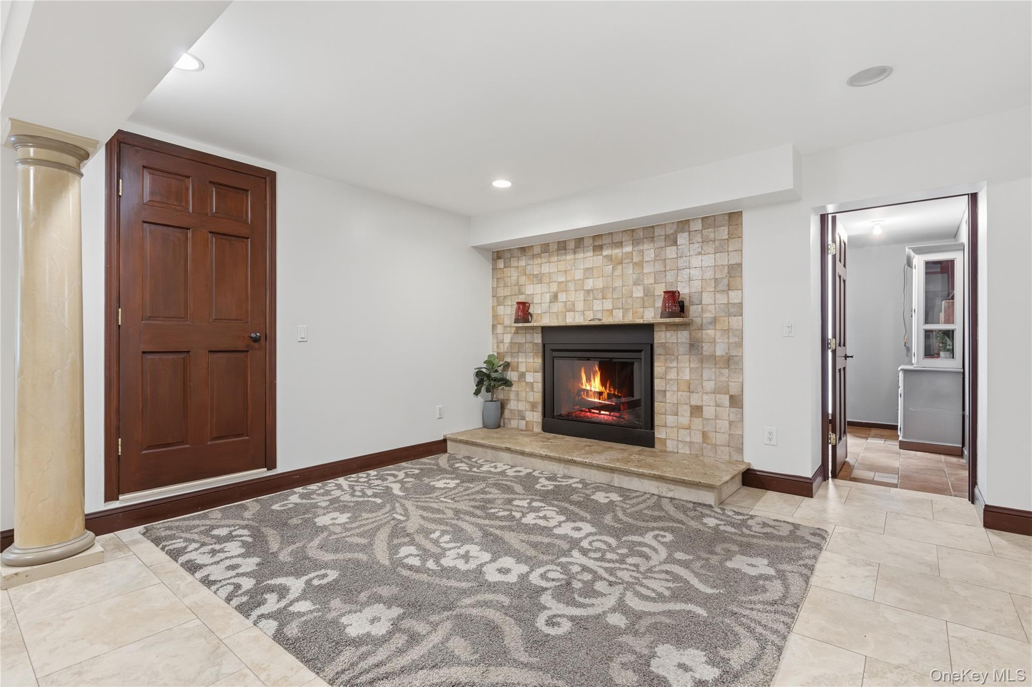 1 Hunting Ridge Road White Plains, NY 10605 - Photo 24 of 48 Lower level Family Room with Fireplace