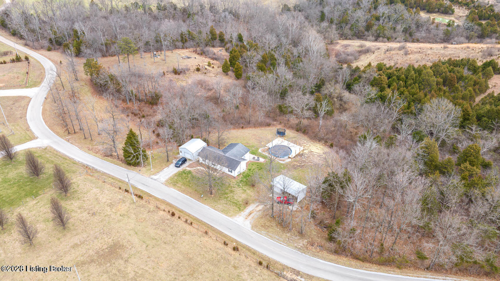 2365 Hall Simpson Road Loretto, KY 40037 - Photo 38 of 40 Aerial drone photos show other surrounding property and are NOT exact. Outlines are not exact, just estimated.