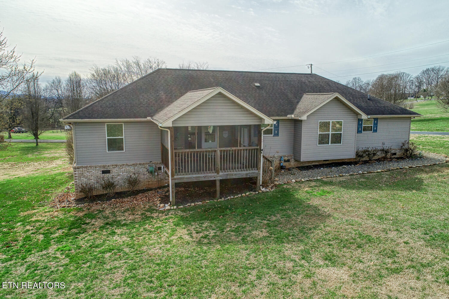 2449 Oakview Lane Sevierville, TN 37876 - Photo 37 of 41 Back View, Screened/Covered Porch