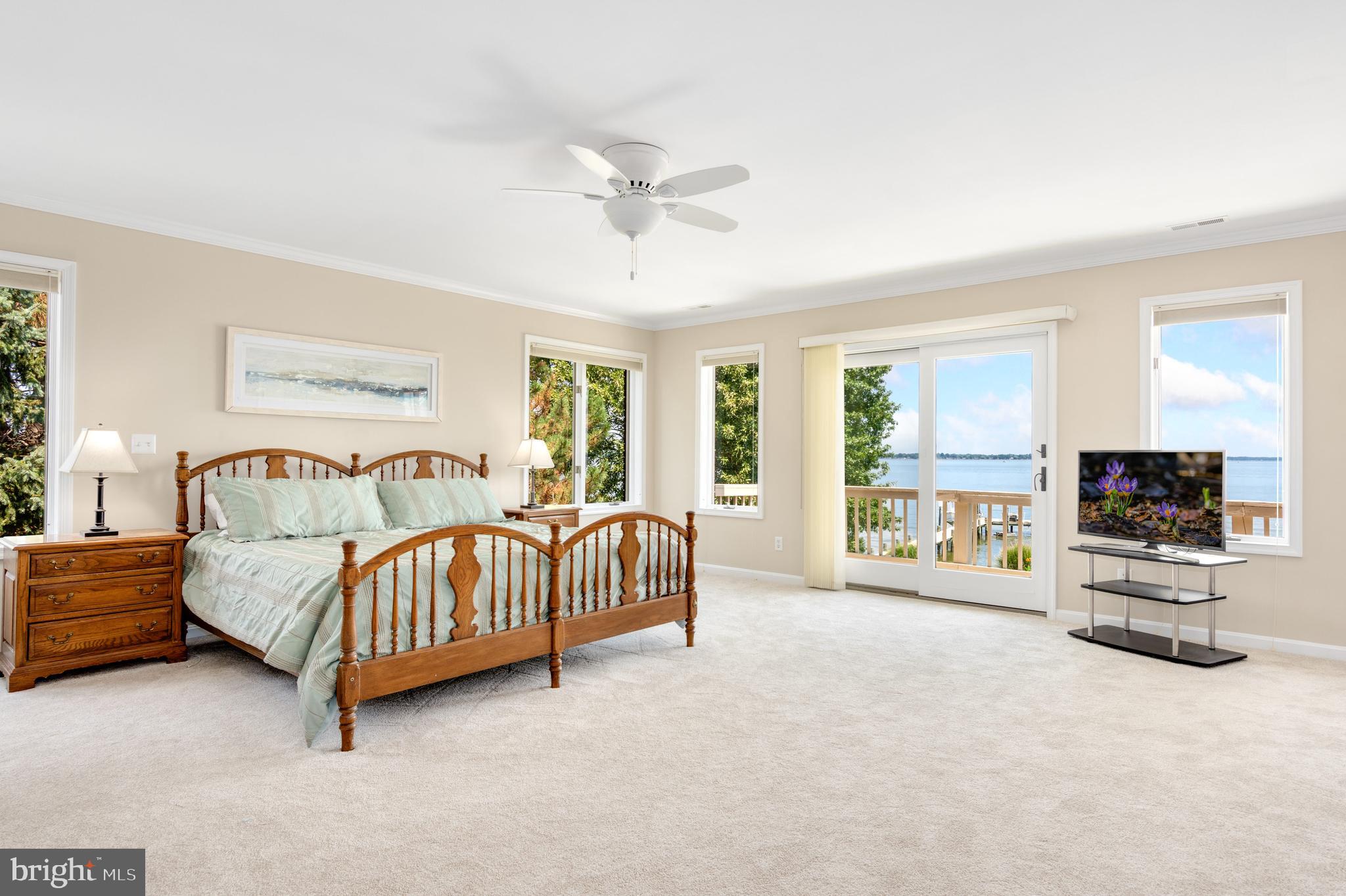 2903 Cox Neck Road East Chester, MD 21619 - Photo 17 of 55 Master bedroom waterfront ( 2nd Level)