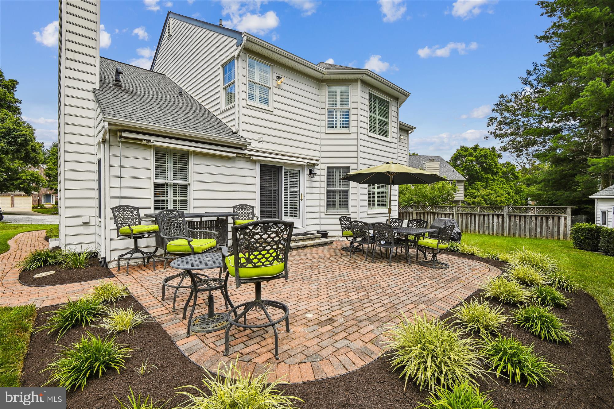 6509 Apple Blossom Ride Columbia, MD 21044 - Photo 23 of 78 CUSTOM BRICK PATIO W/ RETRACTABLE AWNING