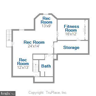 6509 Apple Blossom Ride Columbia, MD 21044 - Photo 76 of 78 FLOOR PLAN - LOWER LEVEL