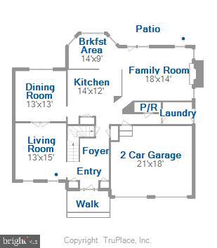 6509 Apple Blossom Ride Columbia, MD 21044 - Photo 77 of 78 FLOOR PLAN - MAIN LEVEL