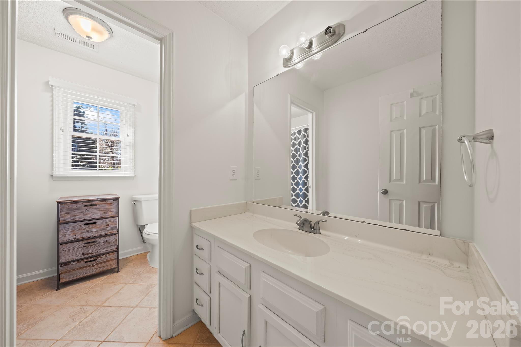 6101 Boykin Spaniel Road Charlotte, NC 28277 - Photo 29 of 40 a bathroom with a sink a vanity and a mirror