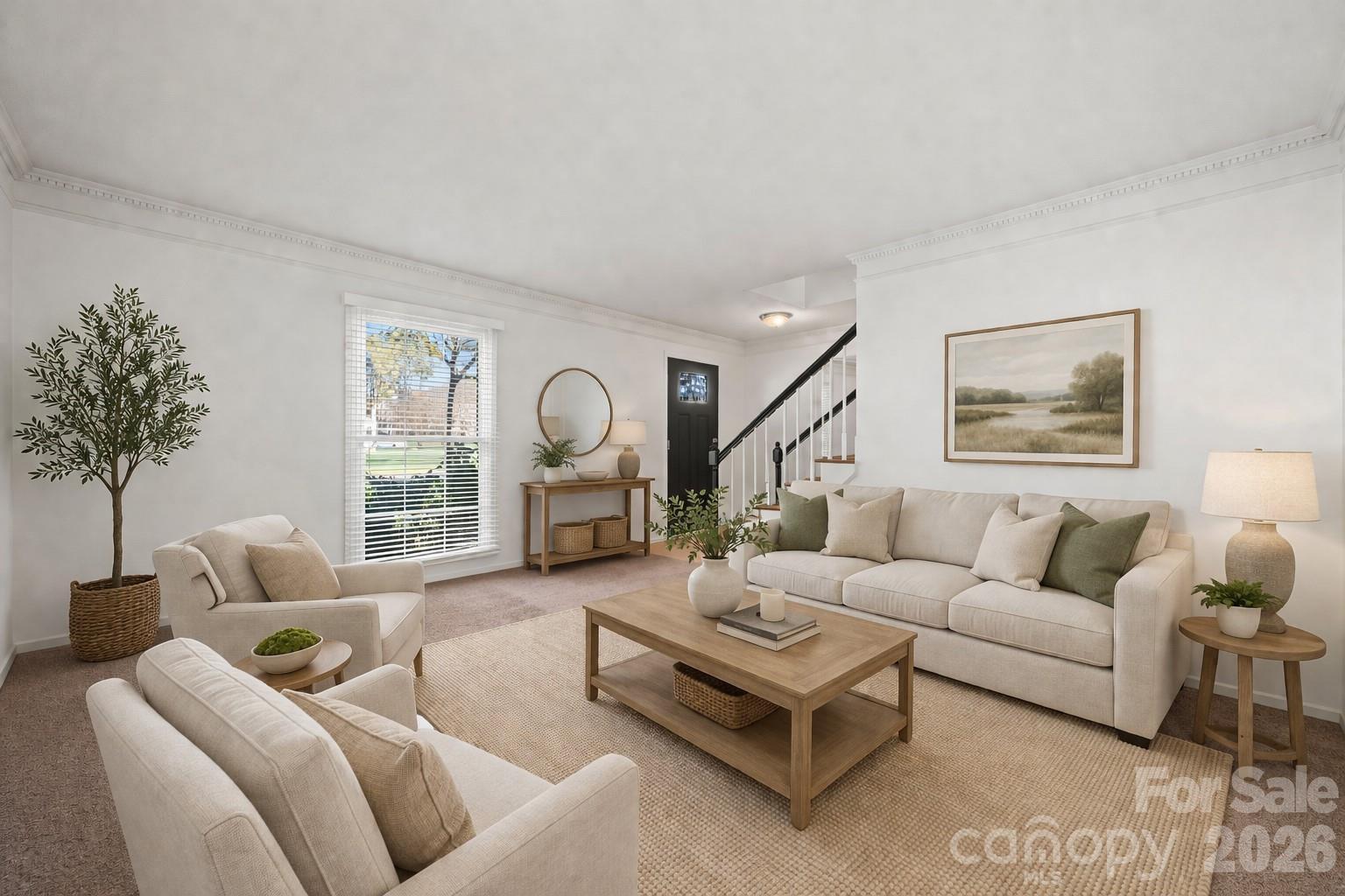 6101 Boykin Spaniel Road Charlotte, NC 28277 - Photo 8 of 40 a living room with furniture and a large window