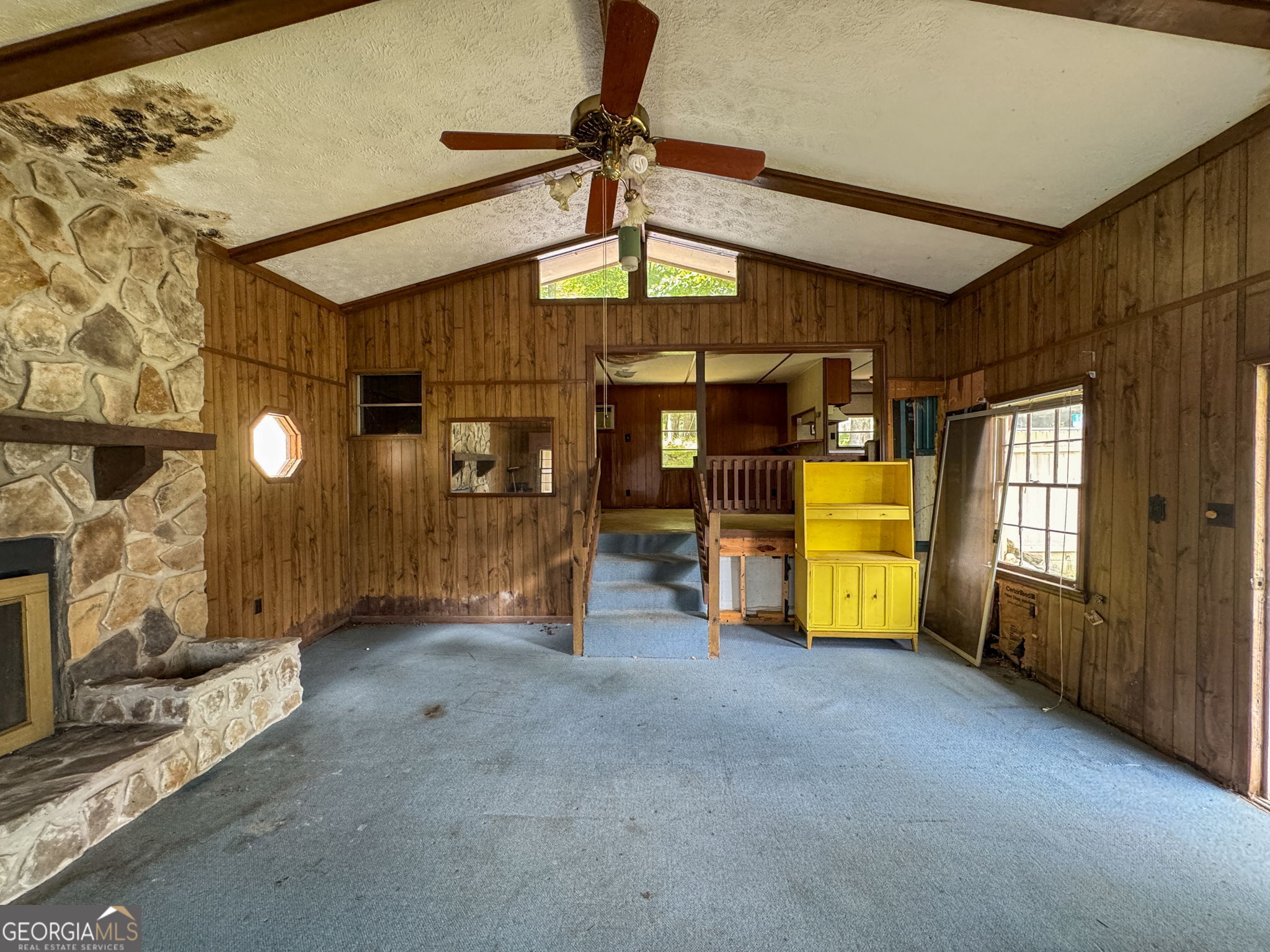 868 South Steel Bridge Road Eatonton, GA 31024 - Photo 56 of 64 a view of empty room with window and fireplace