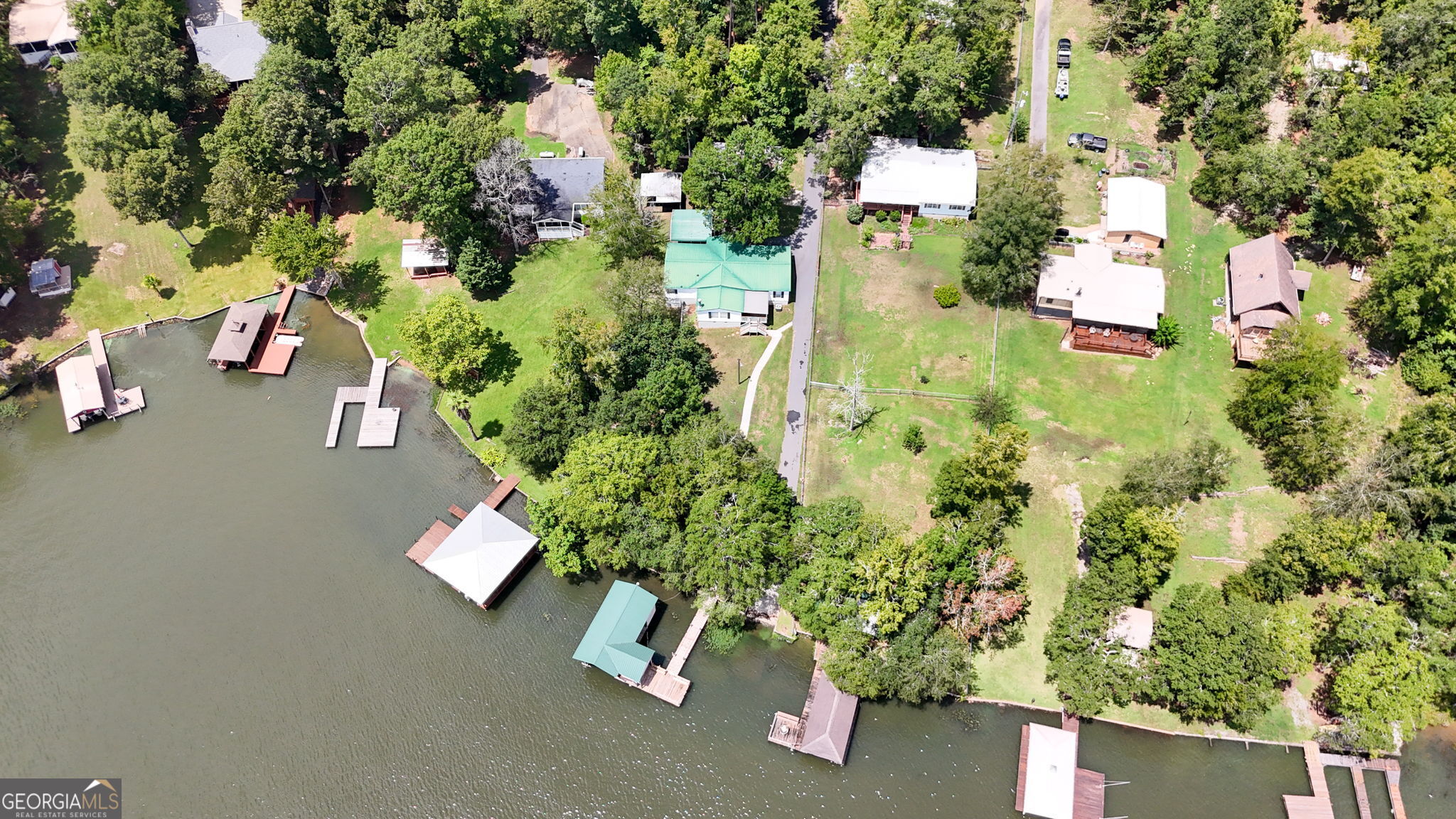 868 South Steel Bridge Road Eatonton, GA 31024 - Photo 62 of 64 an aerial view of residential house with outdoor space