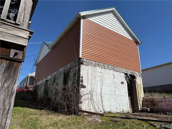 a front view of a house
